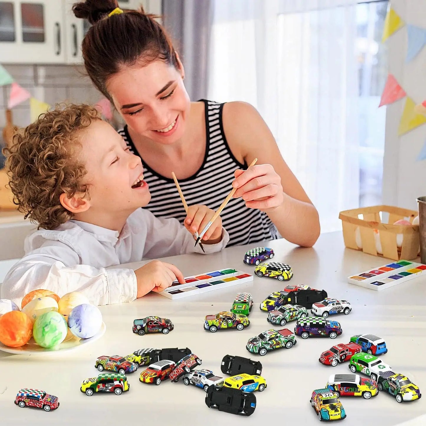 Mini Pull Back Cars for Kids - 30 Toy Cars Set