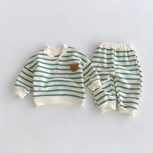 Camden Striped Teddy Bear Lounge Set