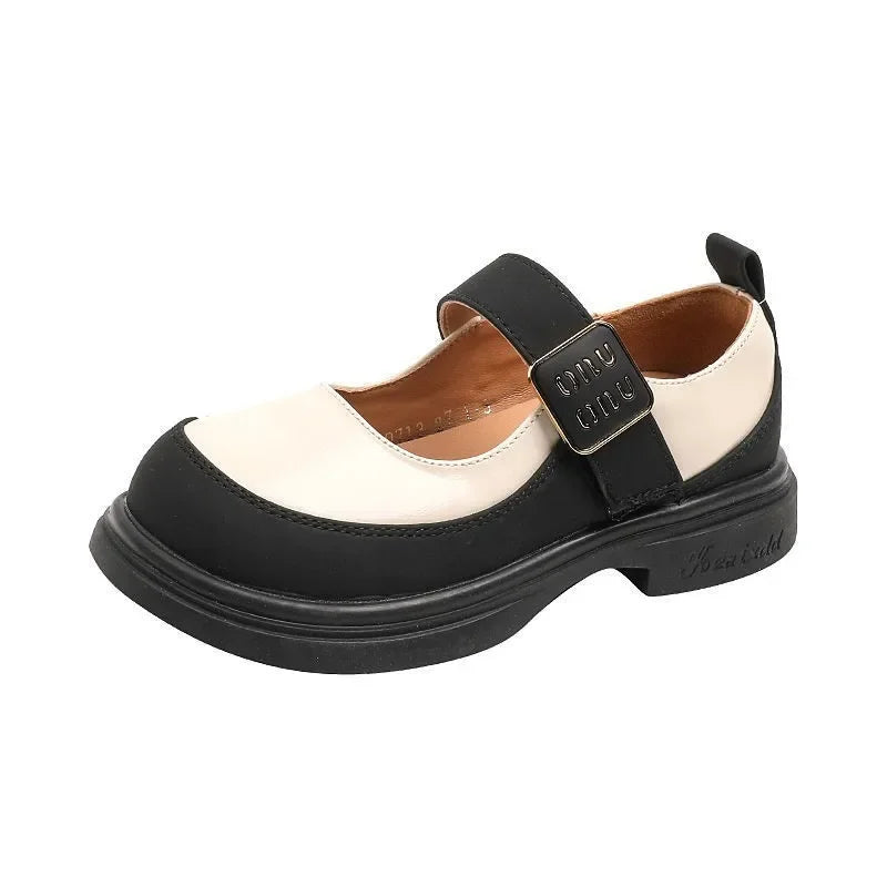 Girls Leather Shoes for School Party Wedding Fashion Elegant Children Mary Janes Pu Leather Loafers Princess Kids Moccasins