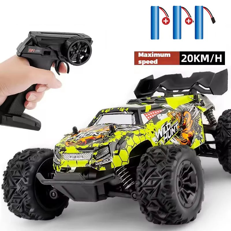 1:20 Off Road RC Car 4WD All Terrain RC Monster Truck, 2.4G High Speed with LED Light, Top Birthday Christmas Gift Toy for Boys