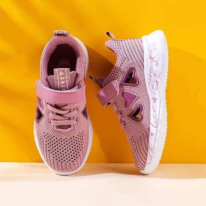Girls Sneakers Kids Summer Light Mesh Casual Shoes Children Autumn Breathable Tenis