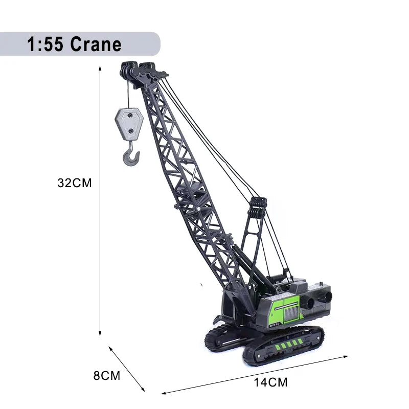 Engineering Vehicle Toys for Boys Alloy+Plastic Tractor Excavator Bulldozer Crane Truck Model Diecast Children Collection Gifts