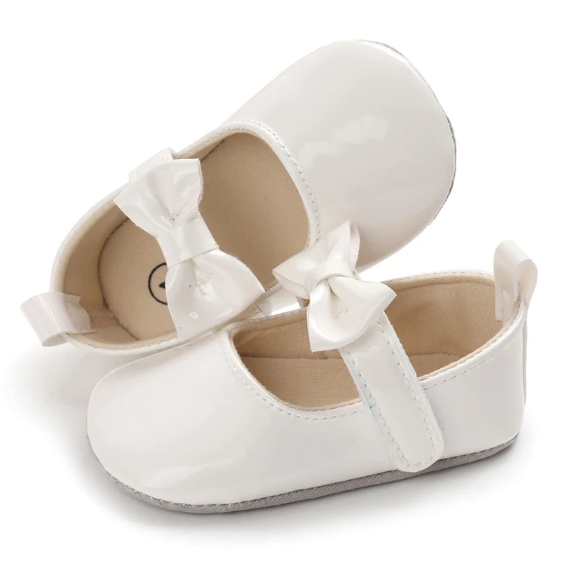 White Shoes for Baby Girl 0-18M Girl Soft Sole Princess Shoes Formal Wedding Birthday Party Toddler