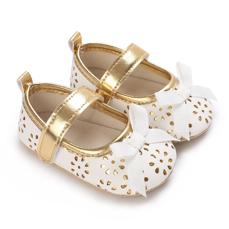 White Shoes for Baby Girl 0-18M Girl Soft Sole Princess Shoes Formal Wedding Birthday Party Toddler