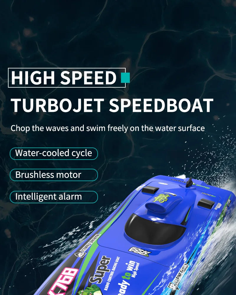 TX768 RC Boat 2.4G Brushless High Speed Remote Control Ship 30km/h