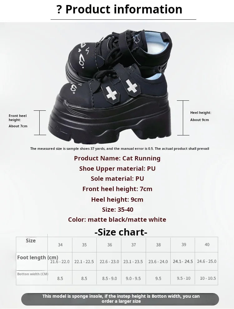 Japanese Girl Original Subculture Lolita Girl Thick Soled Shoes Sweet Big Toe Shoes Cute Loli Tea Party Single Shoes