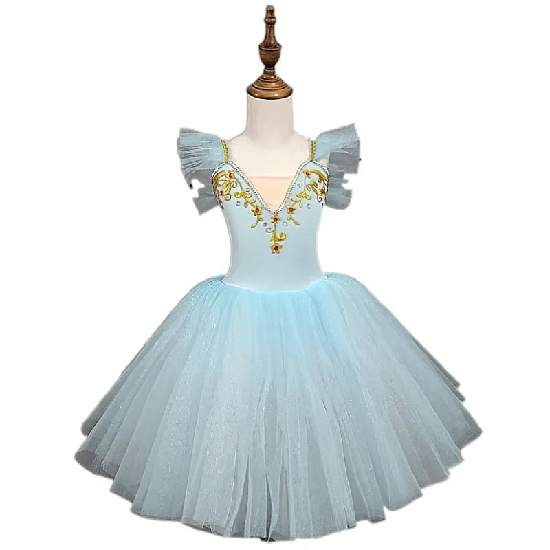 Norma Summer Ballet Dress for Girls - Kids Dance Tutu Outfit