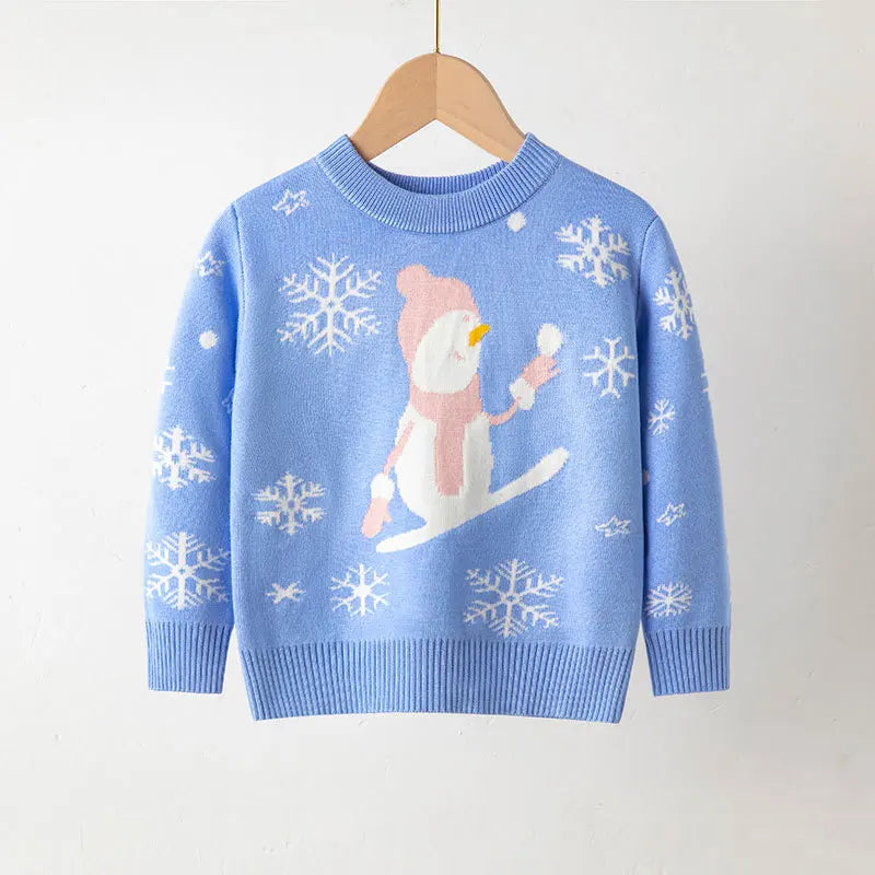 Estevan Christmas Warm Bottom Pullover Sweater