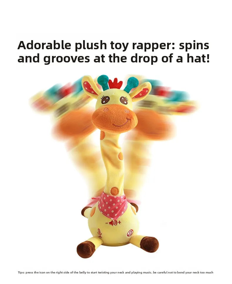 Dancing Talking Giraffe Toy with Songs and Adjustable Volume