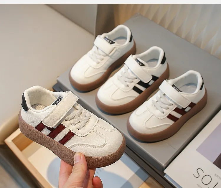 Children's Skate Shoes Girls White Sneakers 2026 Autumn New Fashion Boys Canvas Shoes Kids Sports Shoes Unisex Casual Shoes