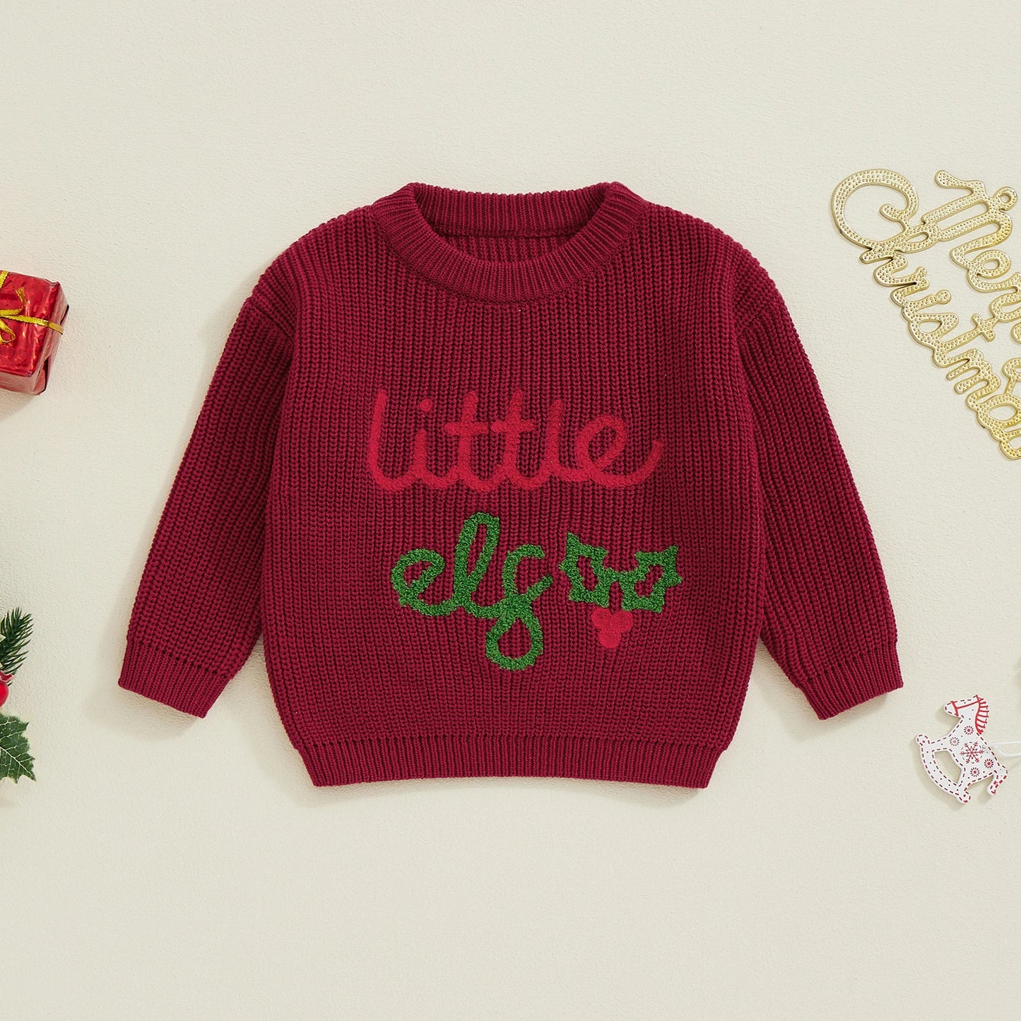 Bernnie Winter Knitted Toddler Christmas Sweater