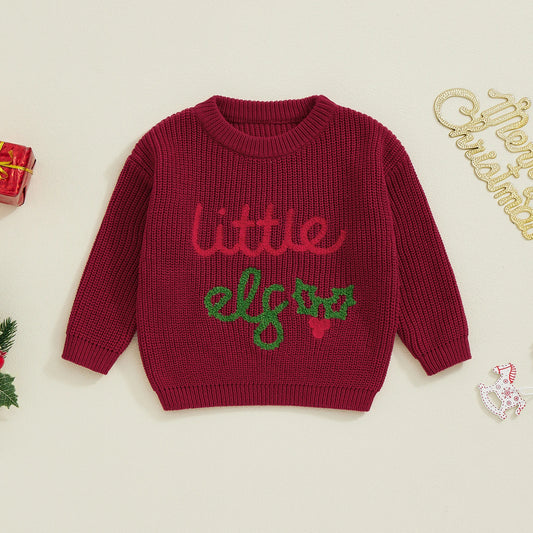 Bernnie Winter Knitted Toddler Christmas Sweater