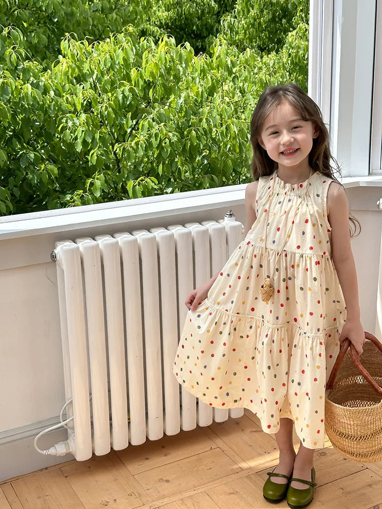 Lyra Polka Dot Skirt for Girls - Humor Bear Fashion Dress