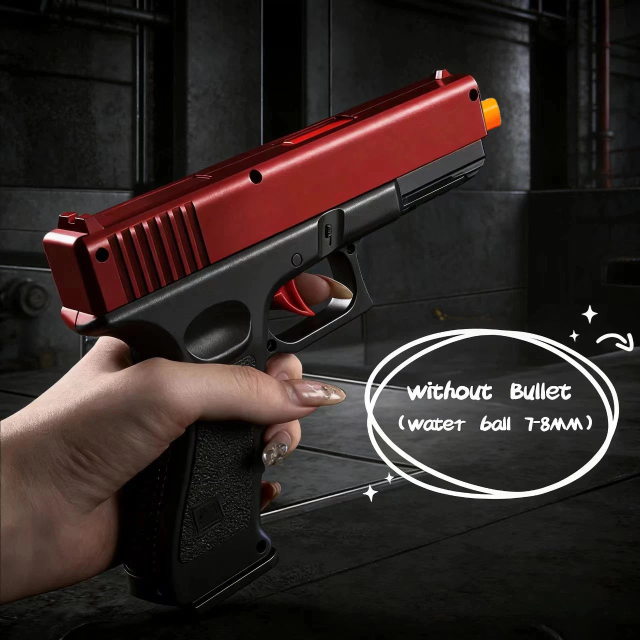 Shooting Toy Gel Ball Blaster, Fully Manual Outdoor Toy Model Without Charging, Suitable For Backyard Game, Gift(without Bullet)