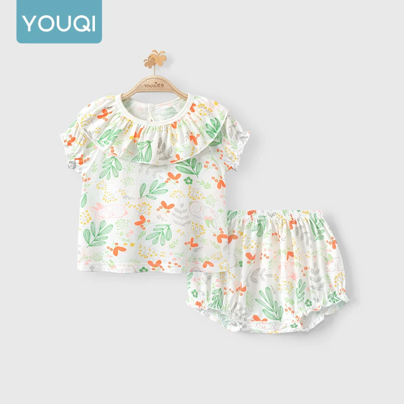 Eve Baby Girl Outfit Set, Camisole Top with Polka Dot Shorts