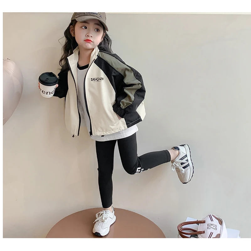 Paula Spring Autumn Fashion Girls Big Kids Clothes Children Casual Baseball