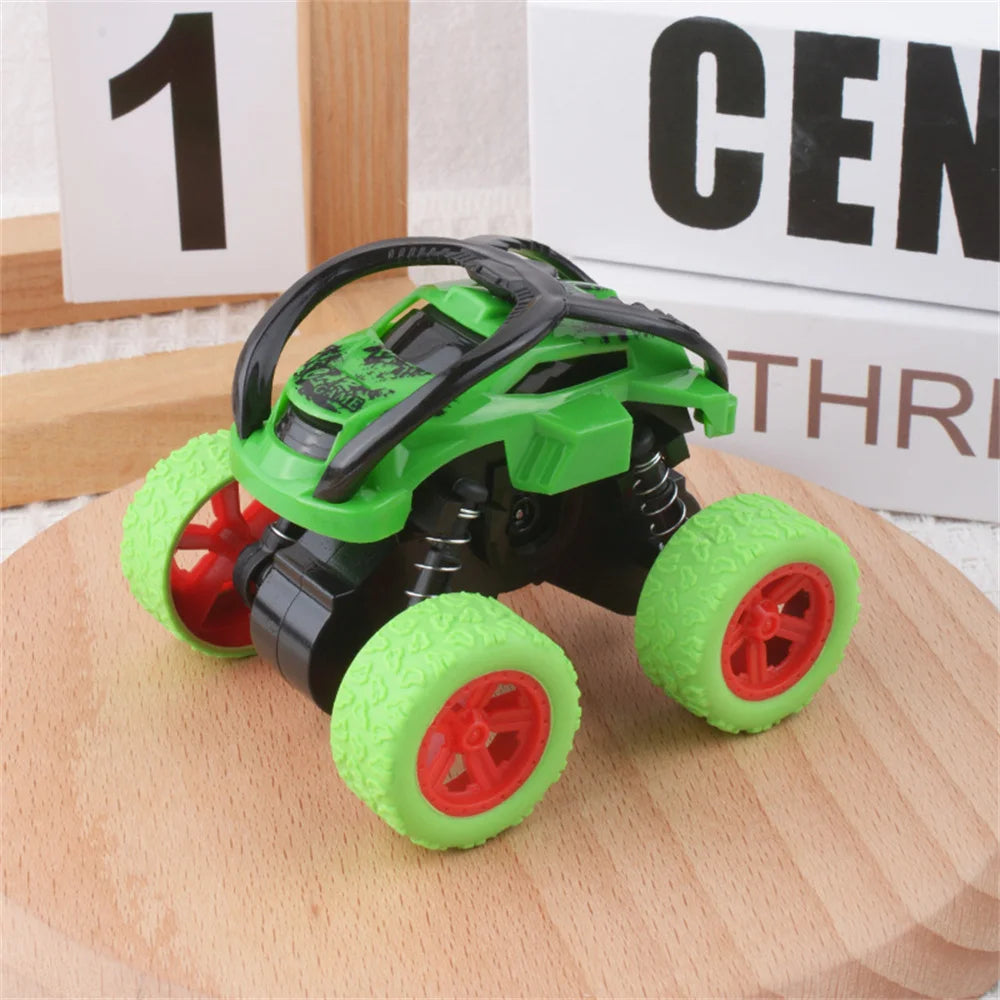 Monster Trucks Toys for Boys - Toddler Push & Go Stunt Cars with Flip Action, Race Car Set for Kids
