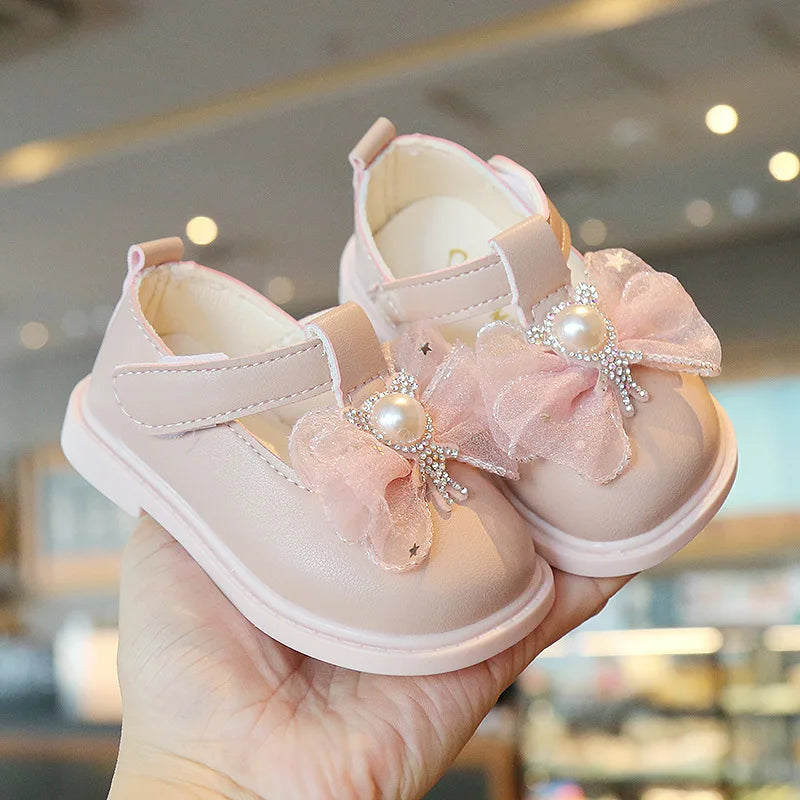 Baby Girls Shoes PU Toddler Princess Dress Shoes