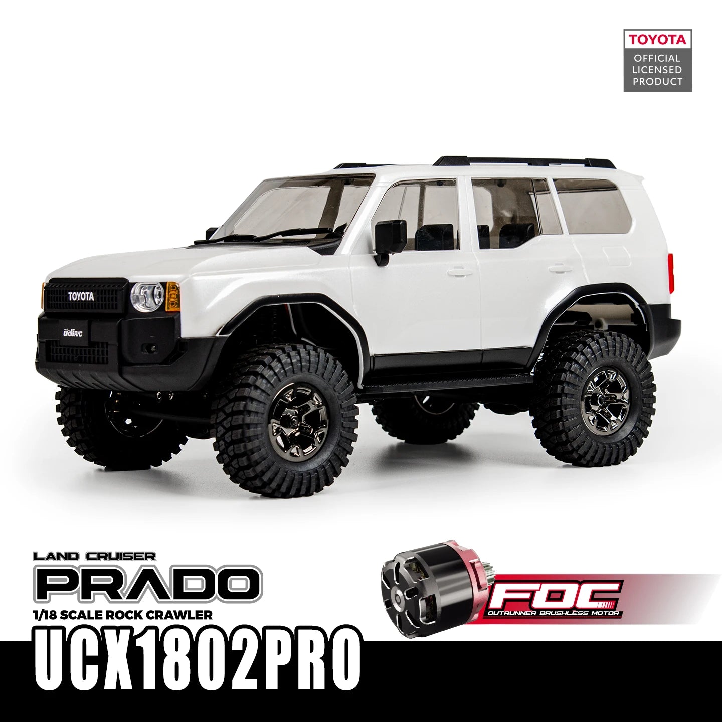 UDIRC 1/18 1/24 UCX1802PRO UCX2404PRO All Terrain Crawler Full Performance Climbing Car Mechianical Gear Shift Brushless Motor
