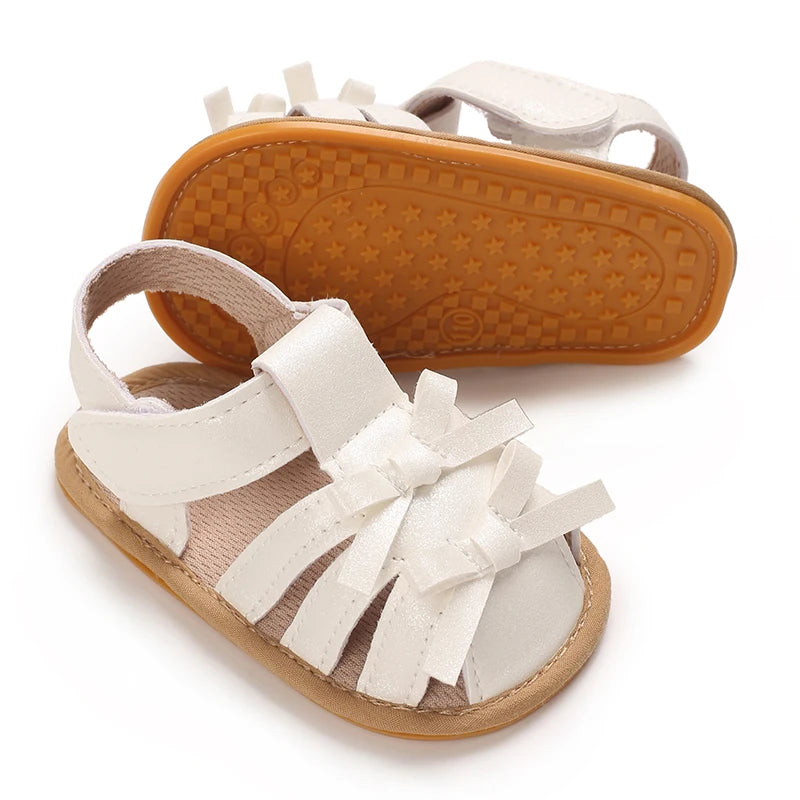 0-18Months Newborn Infant Baby Girls Shoes Summer Sandals Casual Rubber Bottom Non-Slip