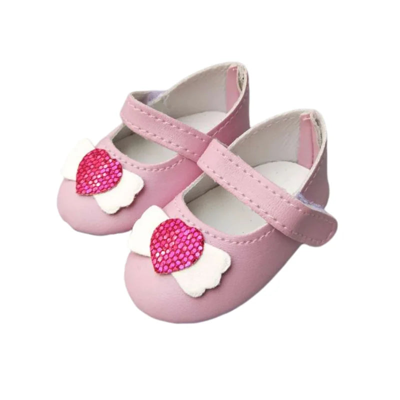 Baby Doll Shoes for 43cm Born Baby Doll Single Shoes Fits for 18" Girl Doll Sequin Shoes Accessories