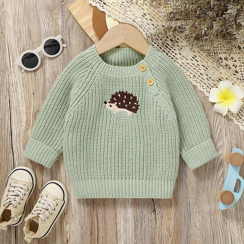 Noah Infant Cute Cartoon Hedgehog Sweater