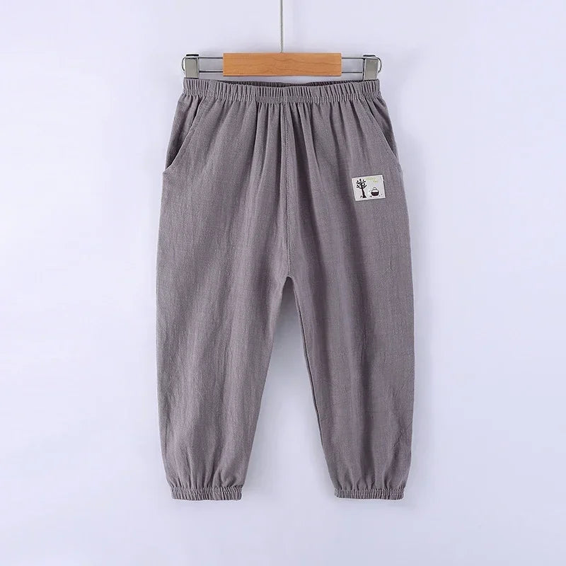 Gabriel Cotton Linen Elastic Waist Solid Color Summer Pants - GuGuTon baby store - Baby Fashion - Toddlers Outfits - Babies Outfits - Toddler Clothes - Kids Clothing - Newborn Clothes - Newborn Wear - Kids Wear - Trending Clothes - Trending Outfits - Fall Fashion - Winter Fashion - Girls Clothes - Boys Clothes - Babies Wear - Kids Accessories - KidsWear - Summer Clothes - Summer Fashion - Summer Trend - Falls Sweaters - Tops - Bottom - Jeans - Blouse - Dresses - Newborn Dresses - Toys
