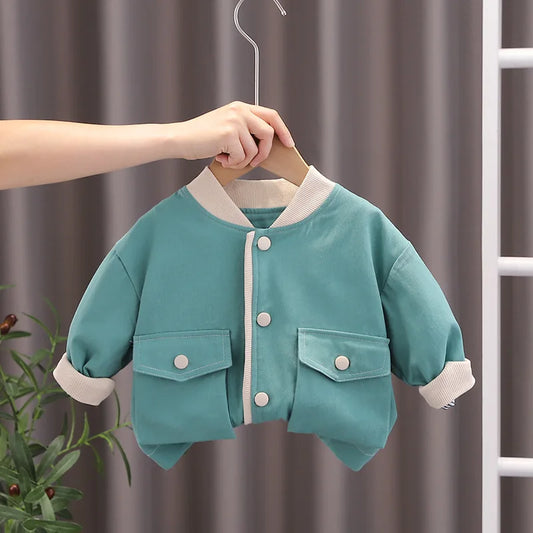 Manuela Spring casual Jacket coats for baby girls solid colors