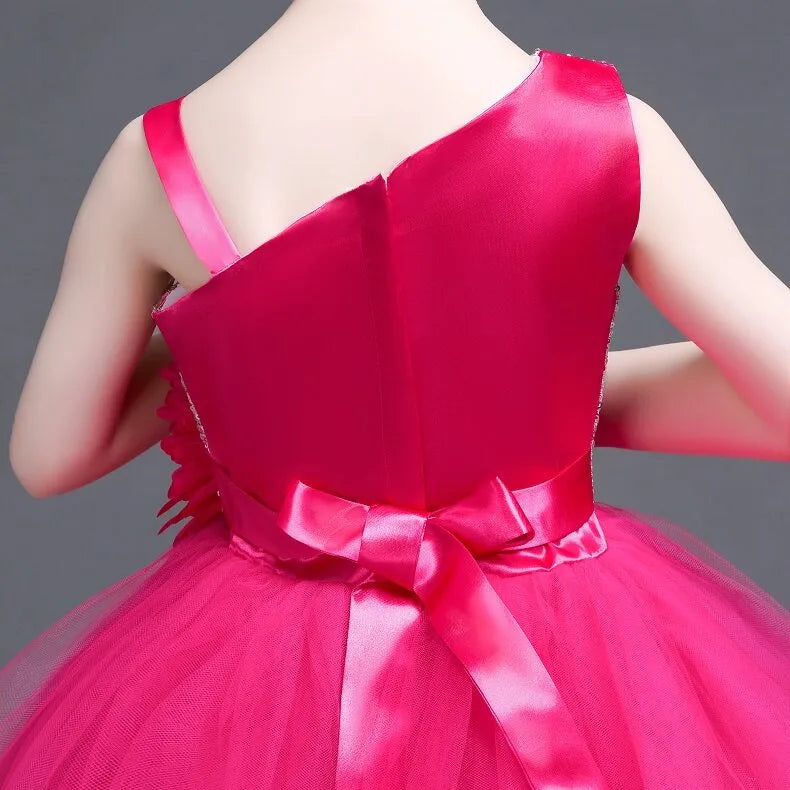 Multicolored Dance Dress Girls Modern Dance Costume Girls Contemporary Freestyle Dance Dress Girls Vestidos De Fiesta
