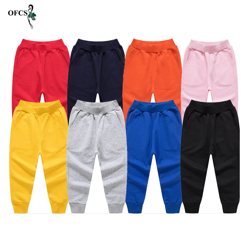 Mateo Casual Sport Pants Kids Trousers Toddler Dropshipping Solid Elastic