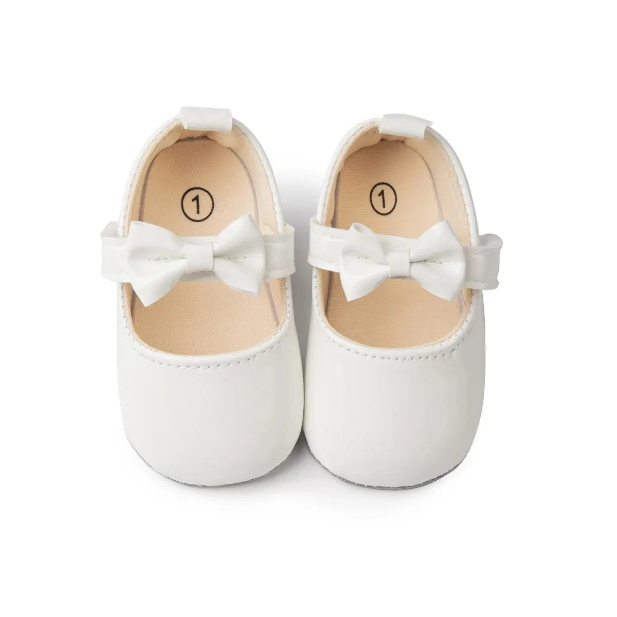 Meckior Baby Girls Shoes Bowknot Princess Dress Shoes PU Anti-slip Soft Sole