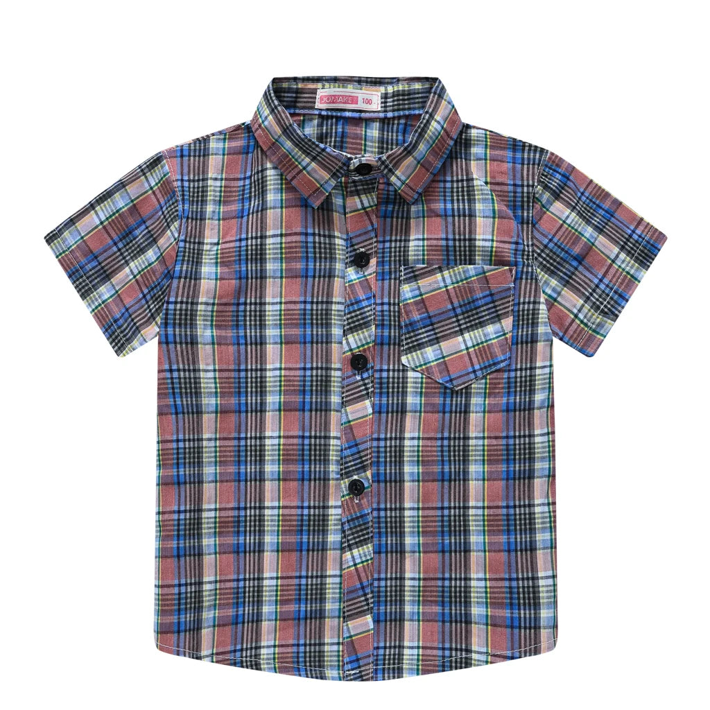 Ivan Children's Clothing Boy Plaid Shirt