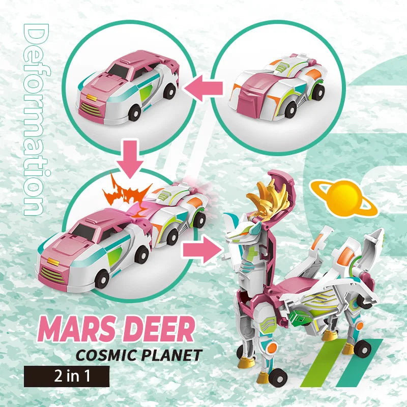 Mars Deer Collision Deformation Car Series 2 in 1 Cars Toys