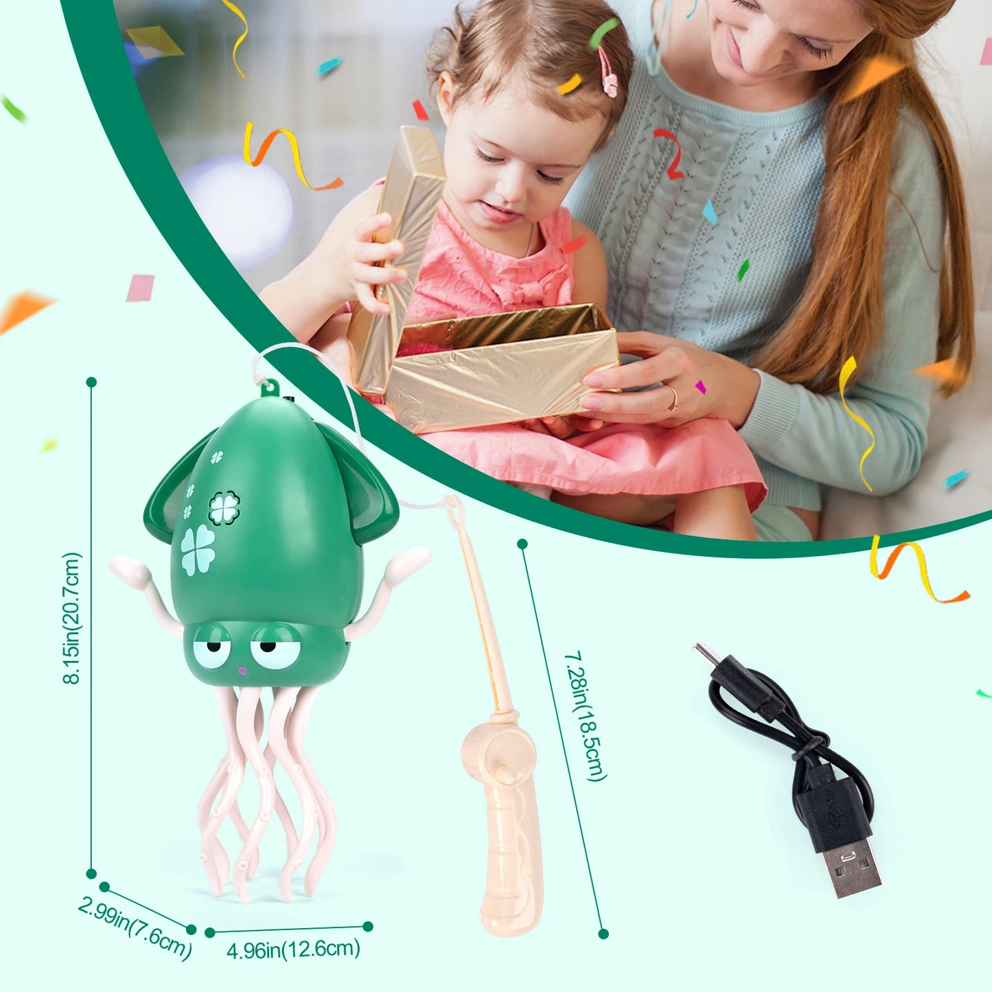 Kids Electronic Pet Toys Musical Penguin Dancing Duck & Octopus
