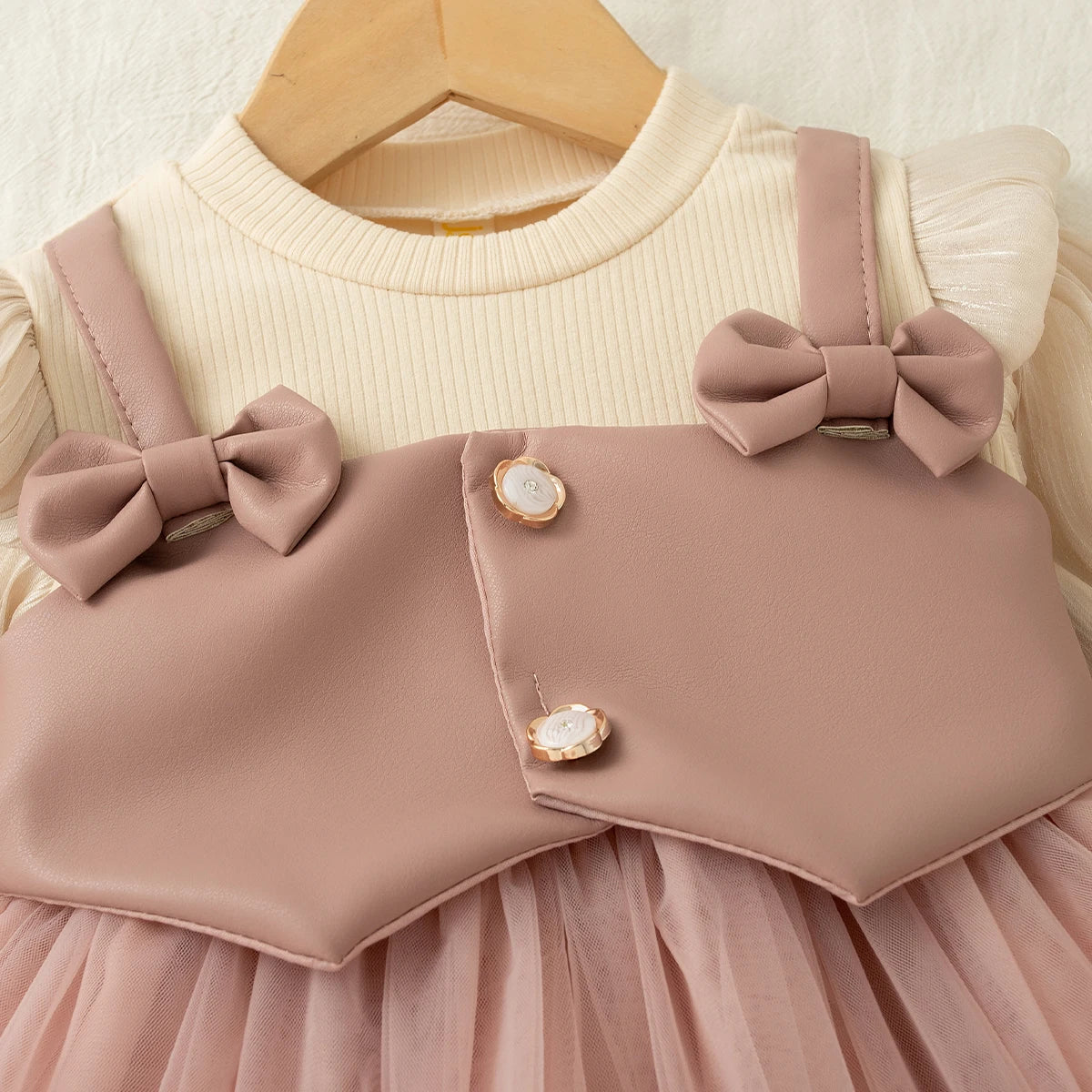 Daija Baby Girl Princess Dress Chiffon with Sweet Bow