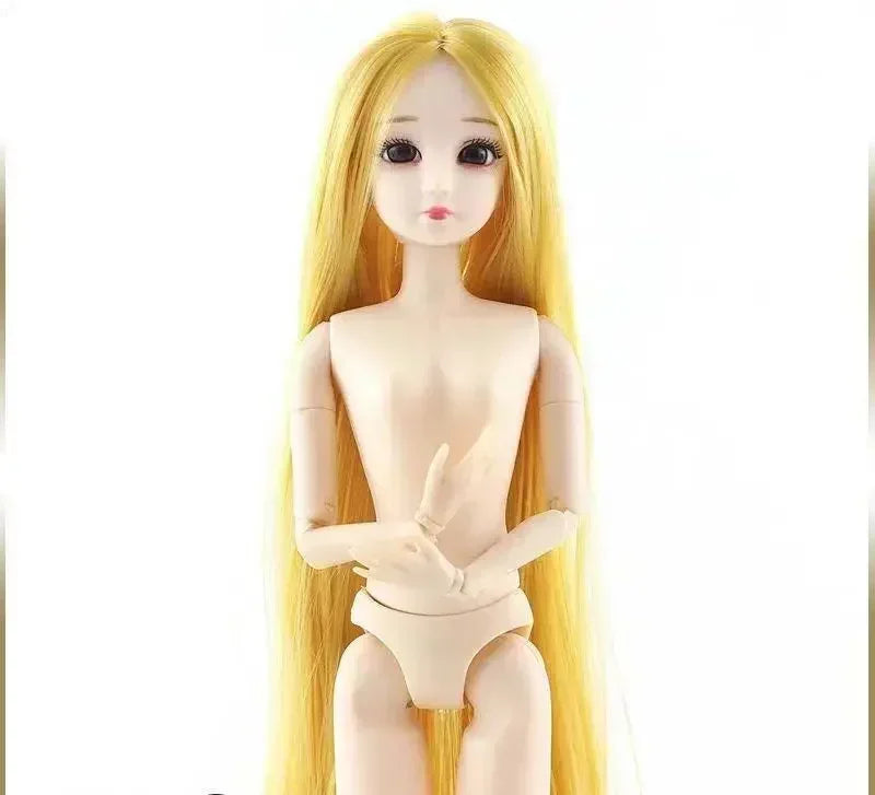 30cm Bjd Doll 12 Moveable Joints 1/6 Girl's Dress 3D Eyes Toy with Clothes Shoes Kids Toys for Girl Children Gift doll