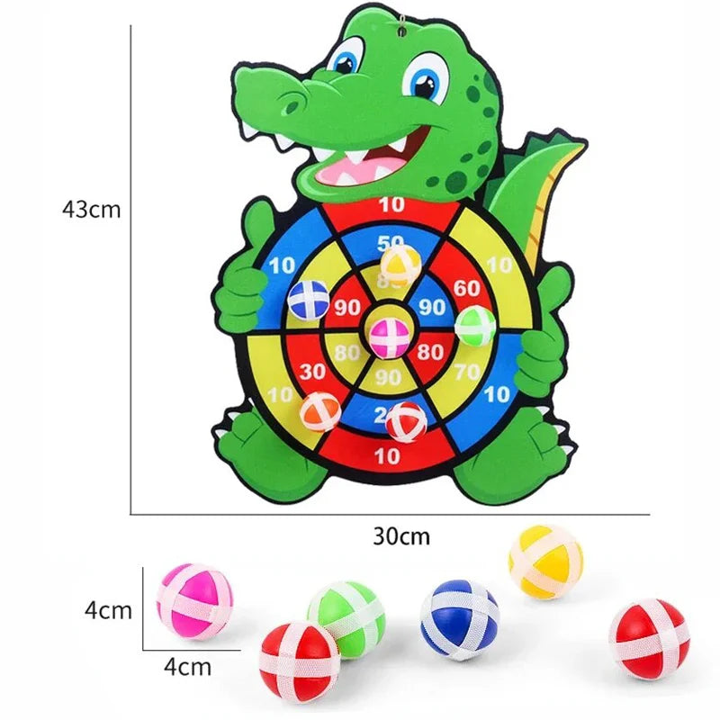 Educational Games Dart Board Baby Toy Stickey Ball Dart Montessori Games