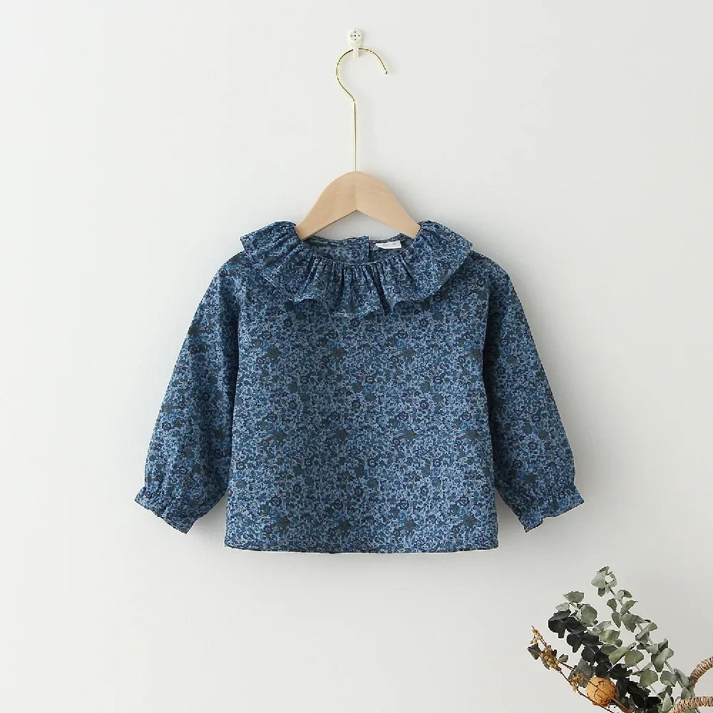 Isla Floral Blouse Long Sleeve Cotton Tops