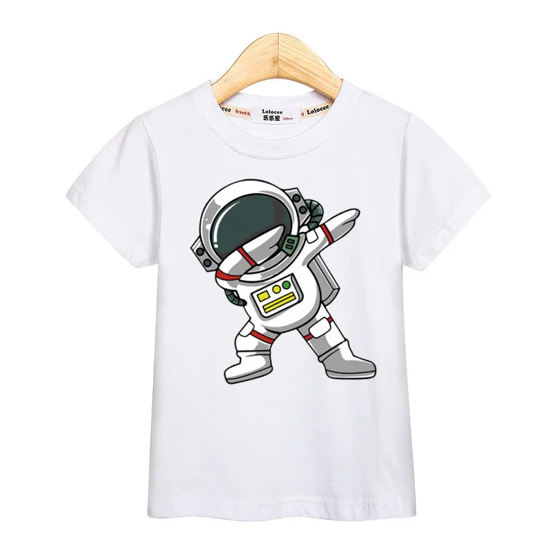 Erick Astronaut Cartoon T-shirt Boys Short Sleeves Tops - GuGuTon baby store - Baby Fashion - Toddlers Outfits - Babies Outfits - Toddler Clothes - Kids Clothing - Newborn Clothes - Newborn Wear - Kids Wear - Trending Clothes - Trending Outfits - Fall Fashion - Winter Fashion - Girls Clothes - Boys Clothes - Babies Wear - Kids Accessories - KidsWear - Summer Clothes - Summer Fashion - Summer Trend - Falls Sweaters - Tops - Bottom - Jeans - Blouse - Dresses - Newborn Dresses - Toys