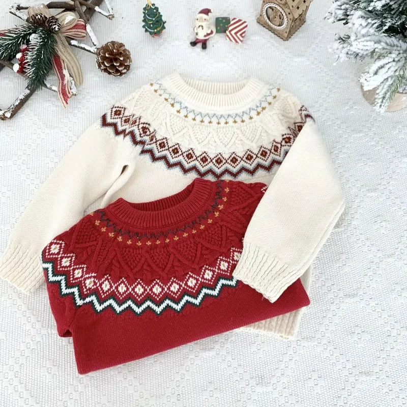 Benjamin Winter Jacquard Vintage Christmas Sweater