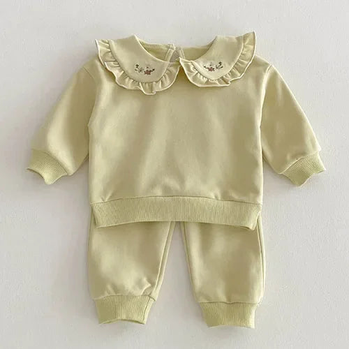 Carla Embroidered Collar Jogger Det