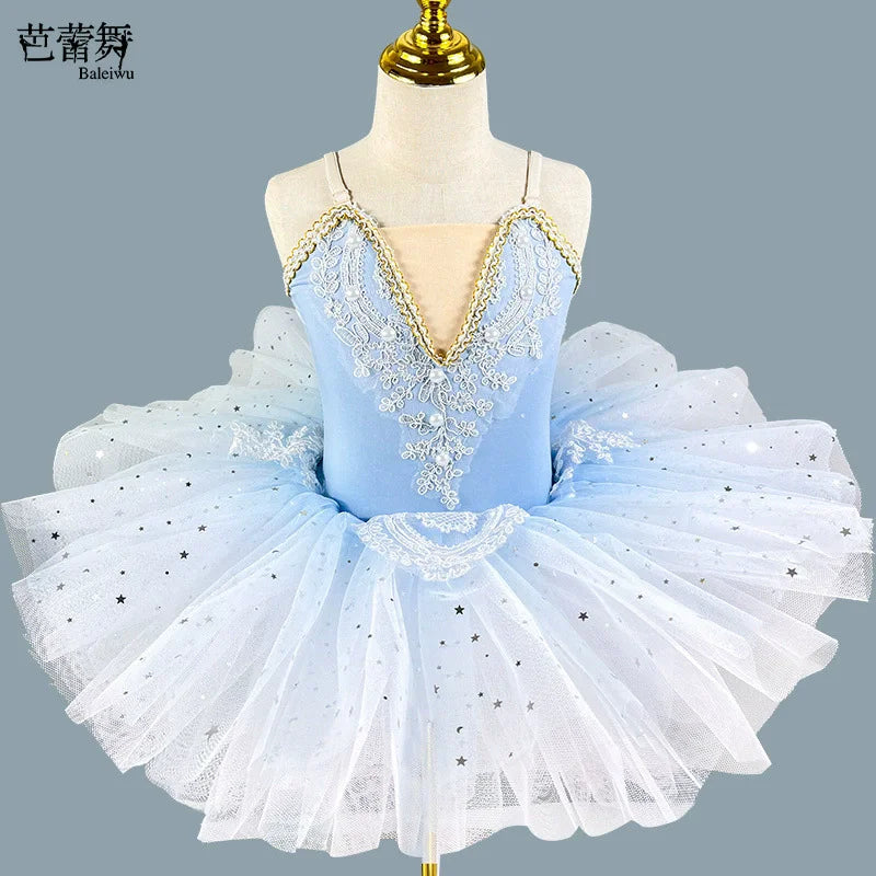 Summer Stage Ballet Leotards Girls Dresses Princess Dance Girl Dress