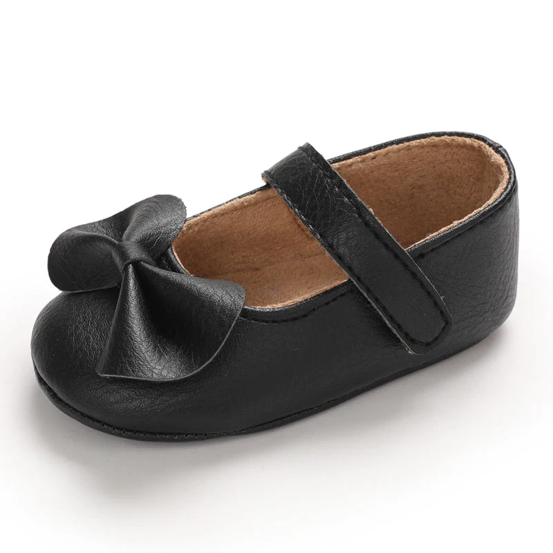 Baby Girl Casual and Comfortable Solid Color Mary Jane Shoes