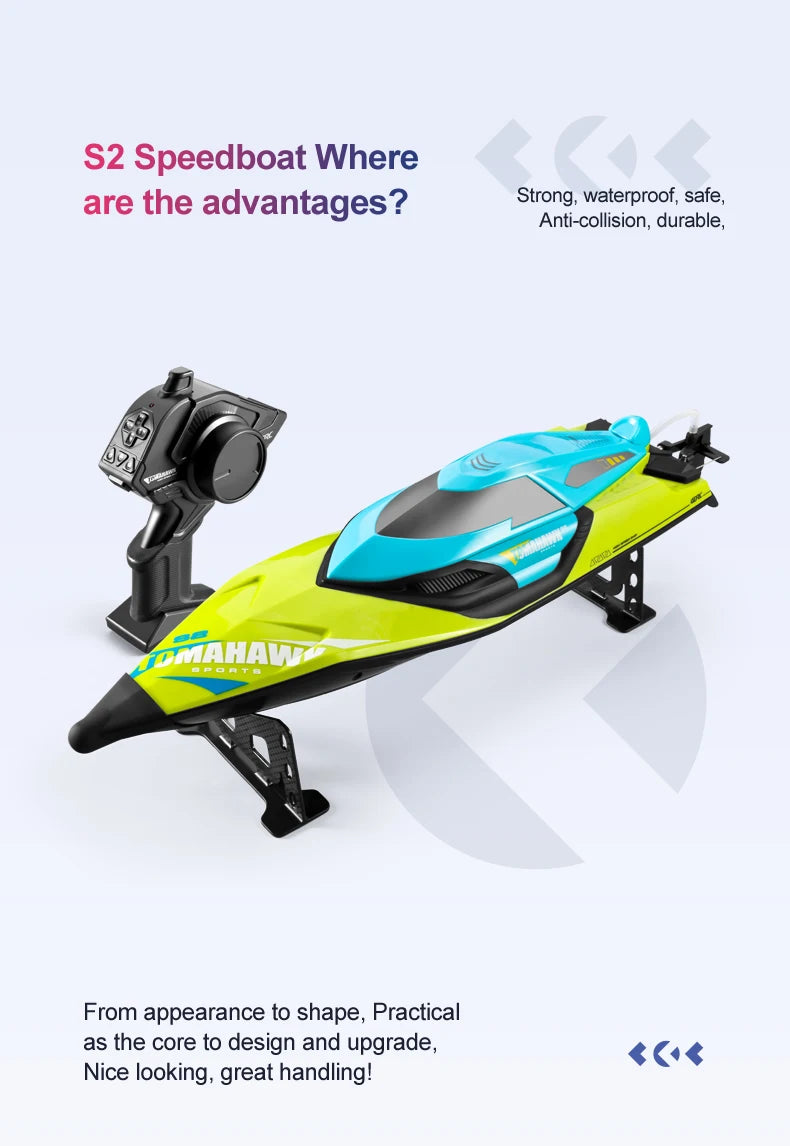 S2 Super Large High-speed Remote Controlled Boat 50KM/H High Horsepower