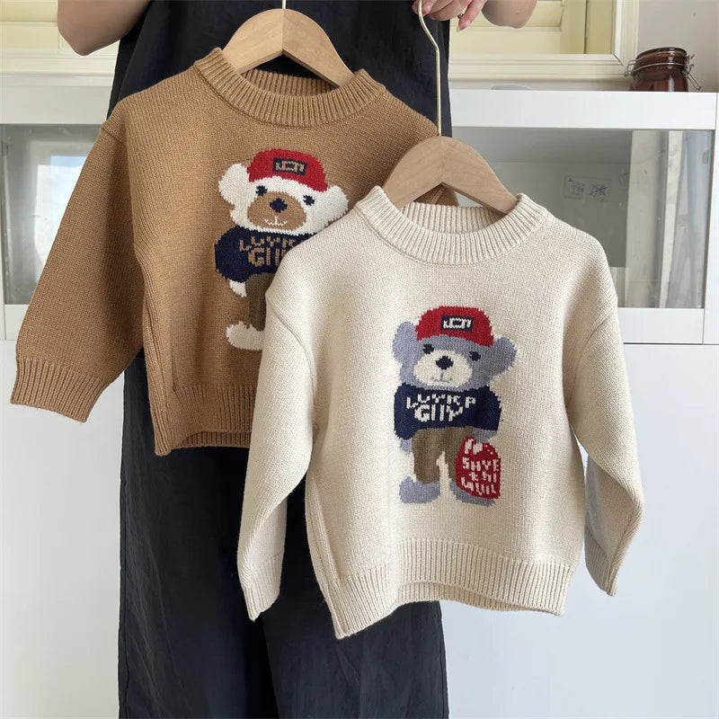 Jose Spring Autumn Children Round Collar Sweater