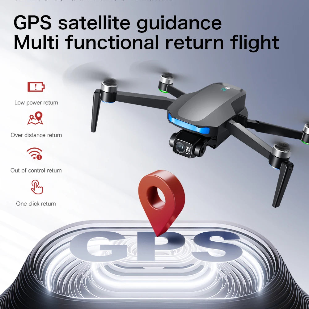 S-X1 Mini Drone 5G| 4K EIS Camera 3-Axis Gimbal | GPS Obstacle Avoidance