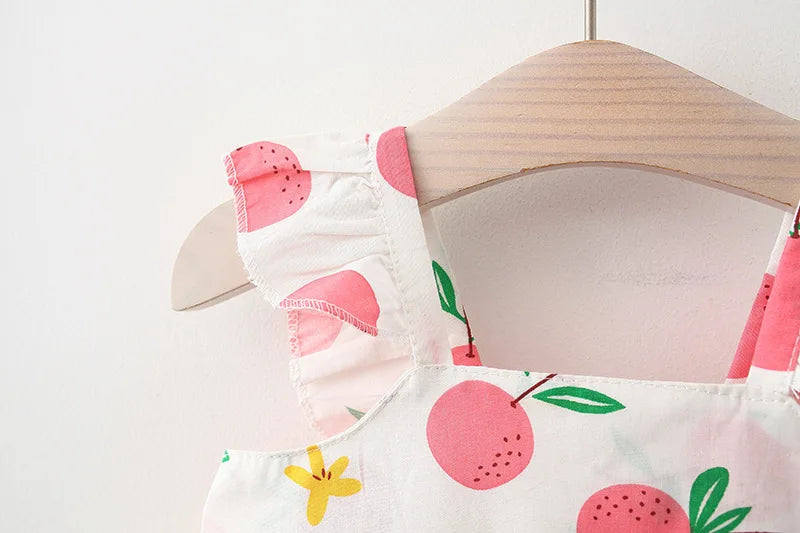 Baby Girl Dress Summer Princess Sundress Cotton Newborn Toddler Outfit