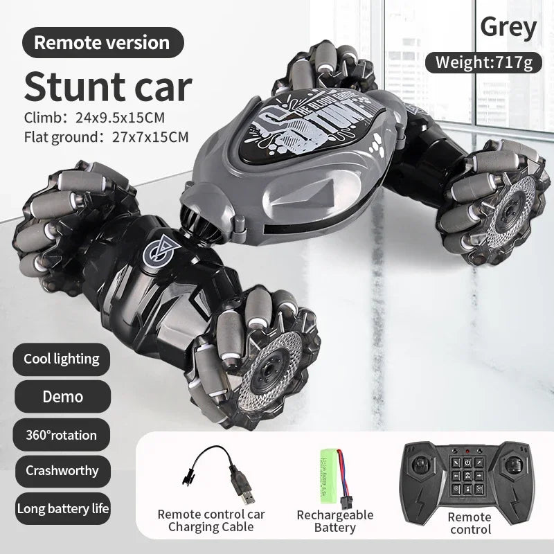 4WD RC Drift Car with Dual Control - 2.4G Gesture & Radio Remote