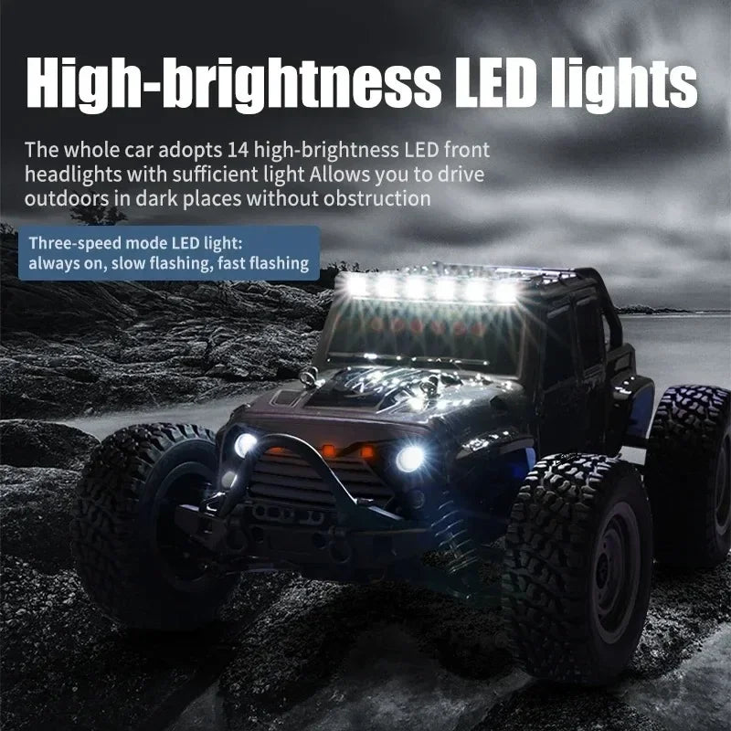 Rc Cars 1/16 16103Pro 50km/h or 75km/h with LED  Brushless Moter 4WD Off Road 4x4 High Speed Drift Monster Truck Kids Toys Gift