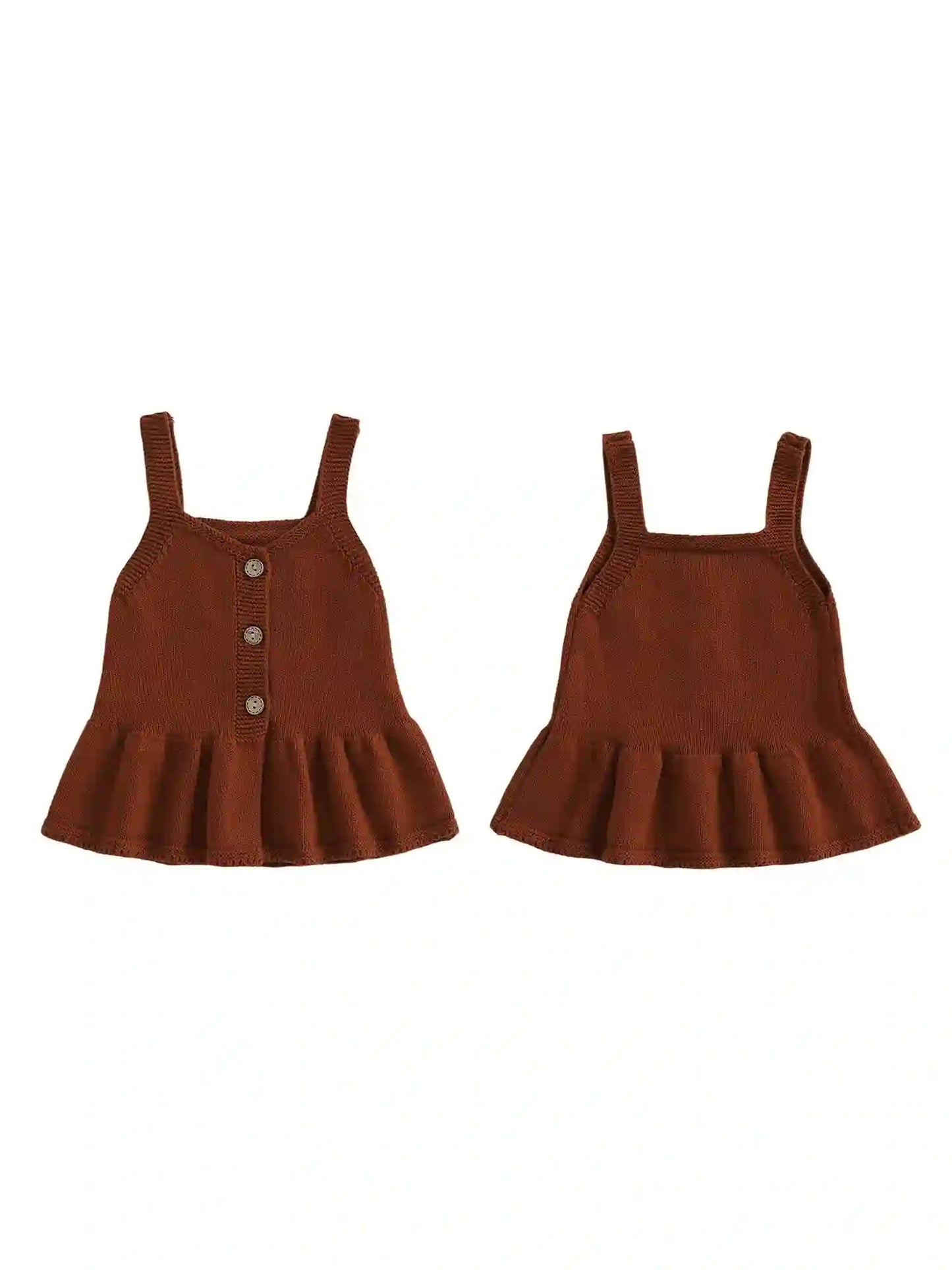 Ana Adorable V Neck Sleeveless Ruffled Top